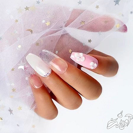 فرنچ پینک ناخن, پودر کاشت ناخن, کاشت ناخن